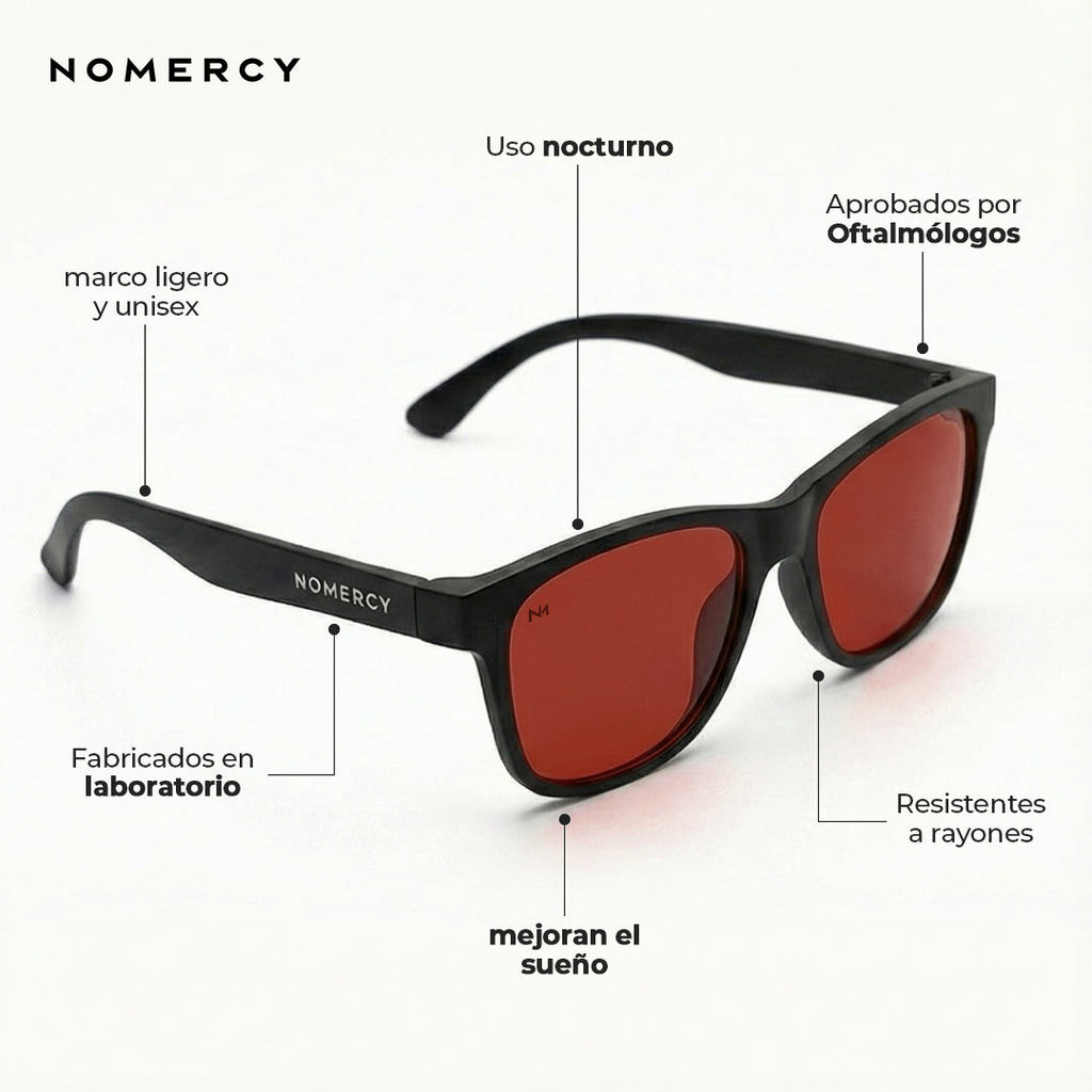 Anteojos NOMERCY - Filtran las luces fuertes