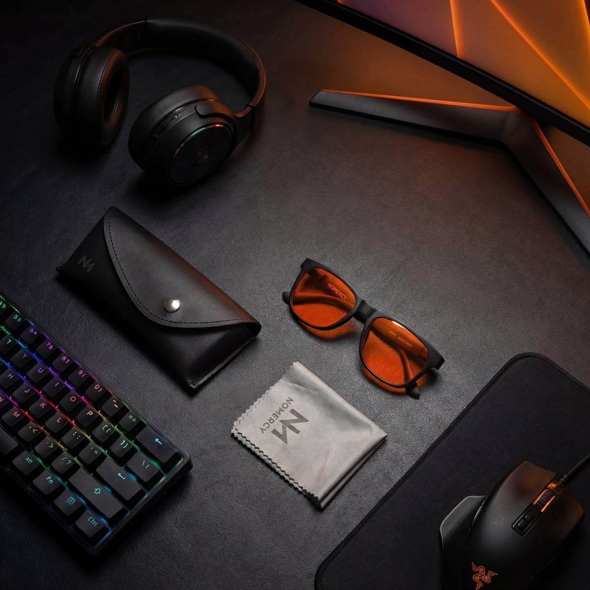 Anteojos NOMERCY™ Naranjas - Gaming y Luces LED